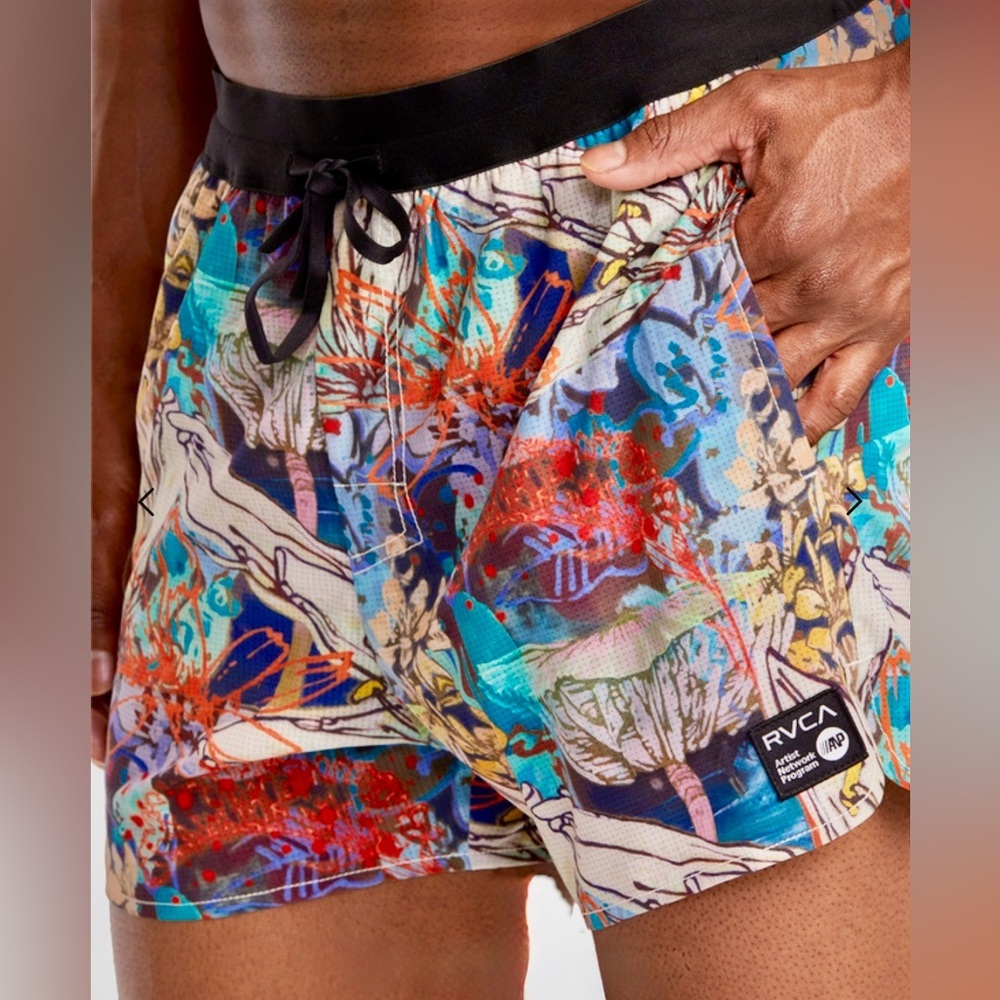RVCA Sage Vaugn Hybrid Trunks - Blue, Red, Teal